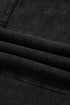 High Waist Mineral Wash Exposed Seam Drawstring Wide Leg Pants